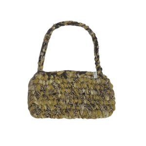 Mustard & Brown Crochet Mini Bag